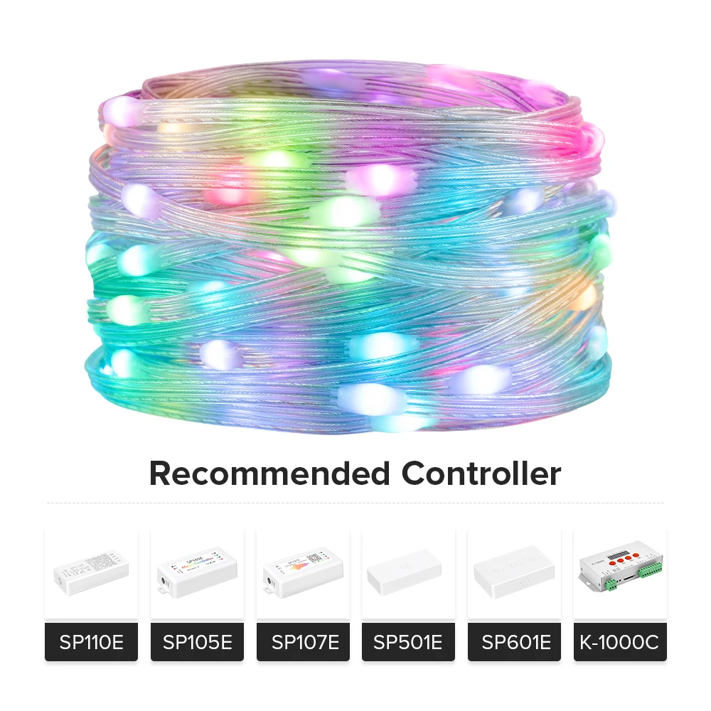 WS2812B LED 스트링 RGB 드림 컬러 생일 장식 파티 조명, 룸 Led 조명, 개별적으로 방수, IP67 DC5V