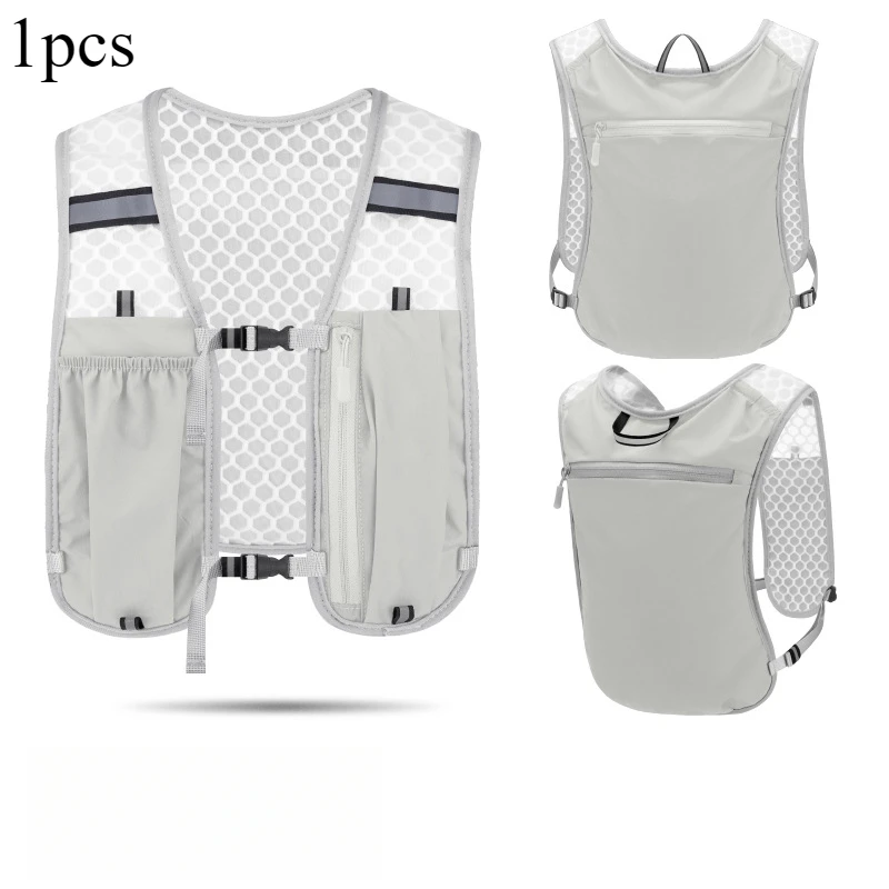 Running Outdoor Cycling Vest Nylon Lightweight Sports Storage Backpack Hiking Trekking Breathable Adjustable Straps Fitness Gear 6