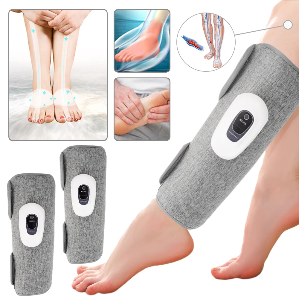1pcs Smart Leg Massage 3-Mode Vibration Leg Air Compression Massager Wireless Electric Foot/Calf/Arm Air Pressure Massage