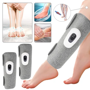 스마트 다리 마사지, 3 가지 모드 진동 다리 공기 압축 마사지기, 무선 전기 발, 종아리, 팔 공기압 마사지, 1 개