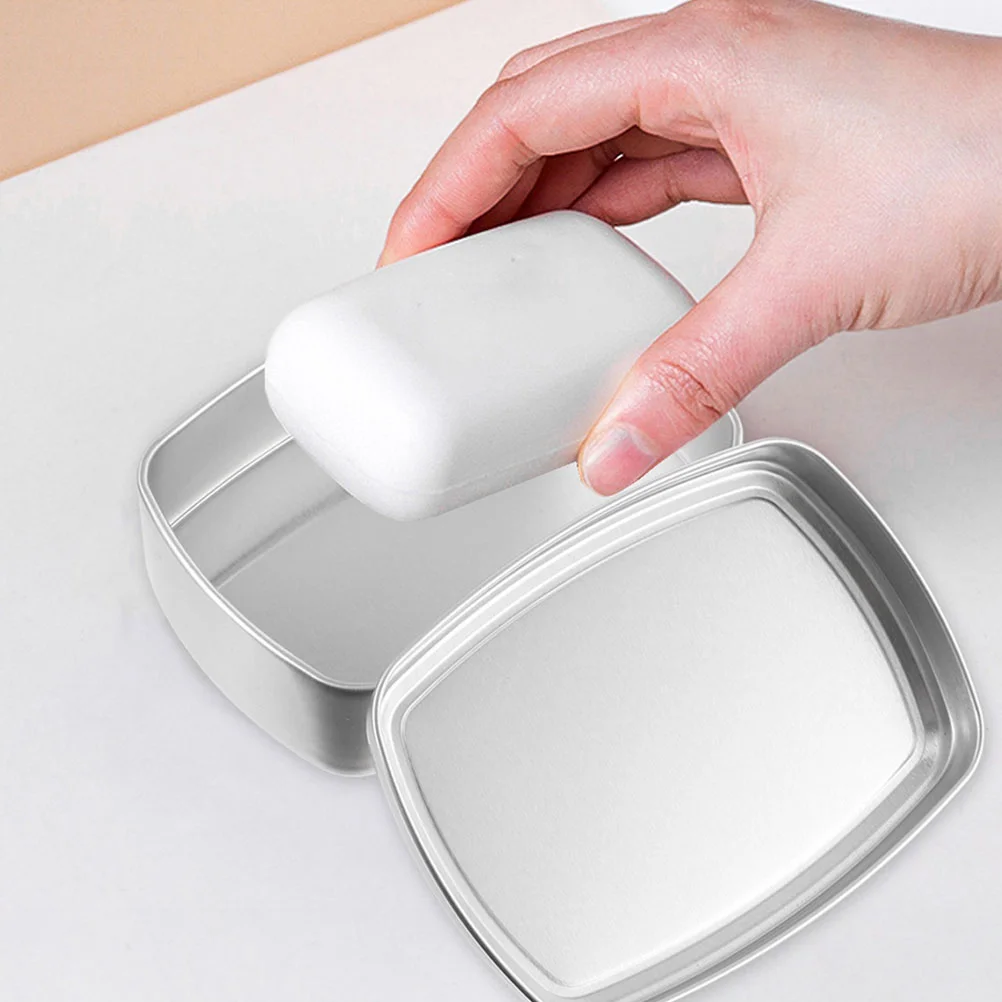 

Travel Portable Soap Boxes Aluminum Soap Boxes Waterproof Soap Case Dishes Soap Container Holder Bathroom Sealed Soap Case