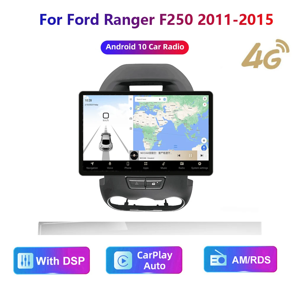 

13.3inch HD multimedia For Ford Ranger 2012-15 Car Stereo Radio Android video 2K GPS Carplay 4G WIFI