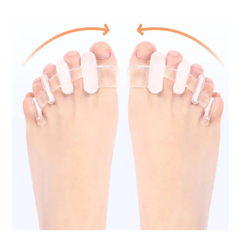 Toe Protector Silicone Gel Thumb Corrector Bunion Foot Toe Hallux Valgus Protector Separator Finger Straightener Adjuster Foot Care