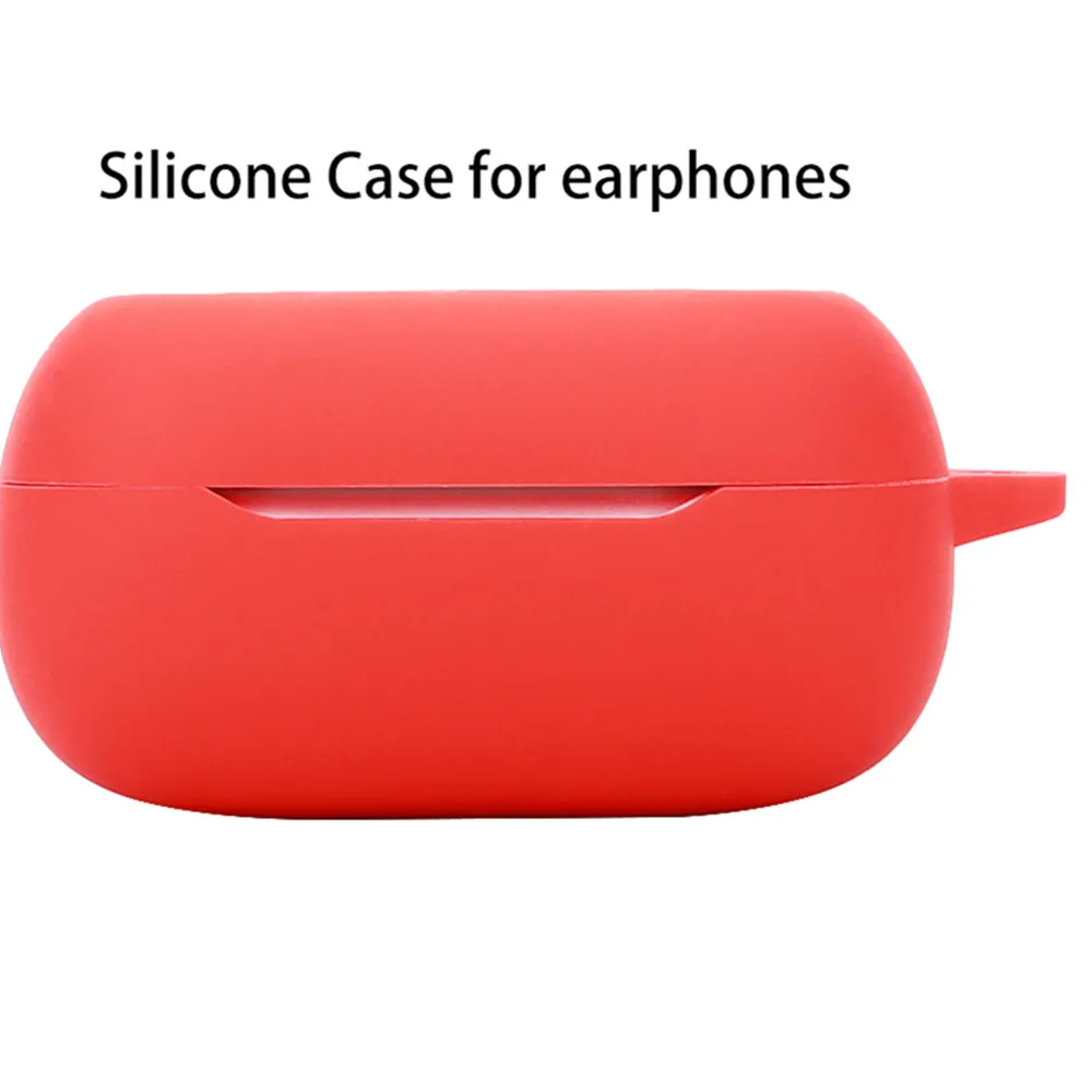 Solid Color Silicone Protective Cover for Earbuds - Soft, Shockproof, and Stylish