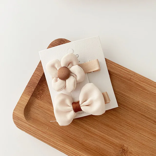 Coffee Warm Color Cute Cartoon Princess Hairpins Children Girls Kid Hair Clips Barrettes Accessories Hairclip Headwear Headdress beige