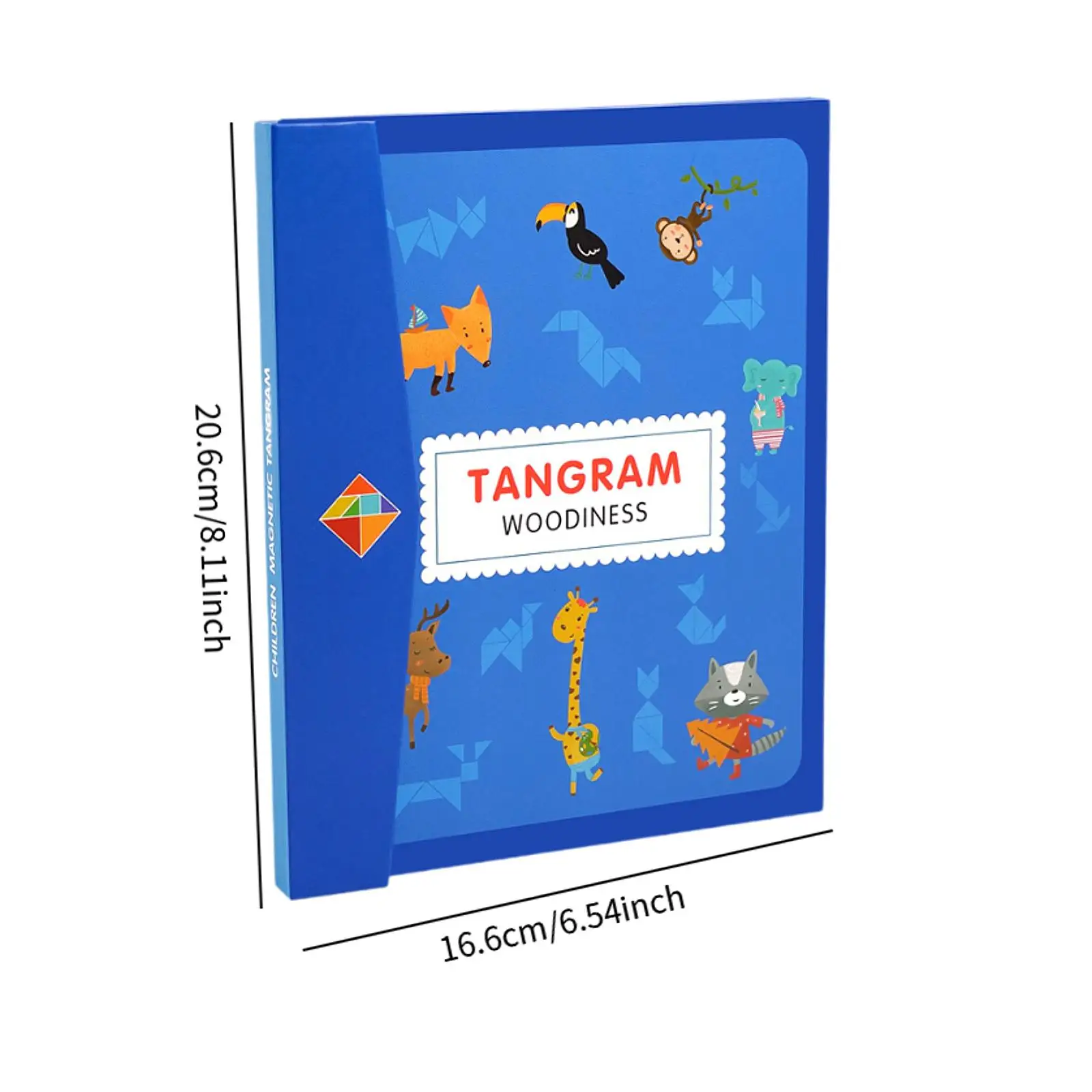 Tangram Puzzle Fun Color Perception Travel Game Shape Pattern Block for Children Kids Adults Boys Girls Preschool Birthday Gift 6