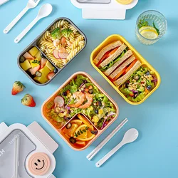 Microwaveable Lunch box Compartmented Sauce Box Lunch Box Japanese Student Adult Office Meal Plastic lunch box