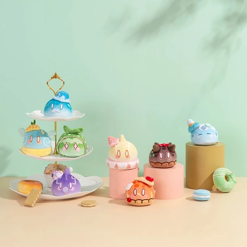 

Official Genshin Impact Thunder-Slime Series Dessert Party Cosplay Prop Plush Pinch Music Doll Kids Birthday Gift