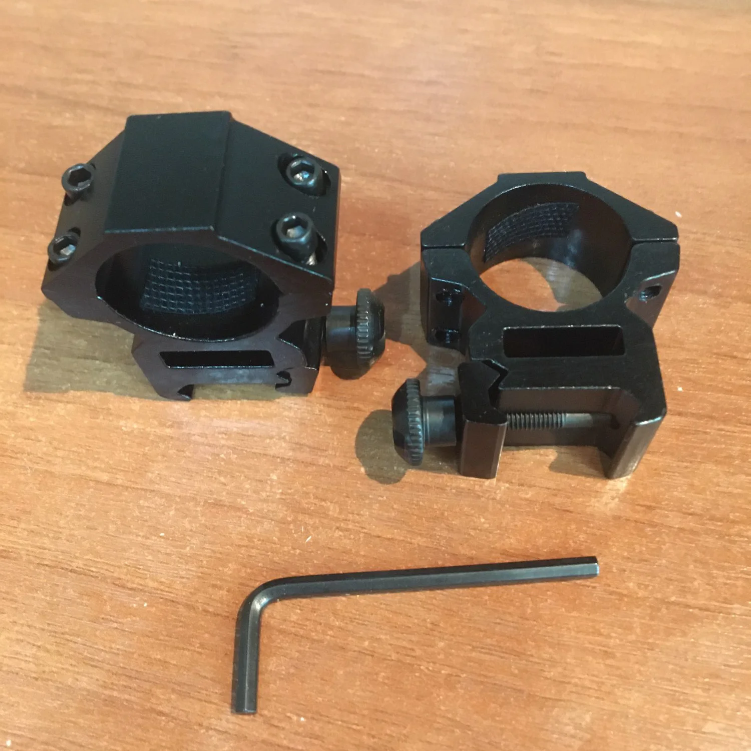 Rifle Scope Mount 2Pcs For 11mm 20mm Picatinny Rail Mounting Optics Scope Pipe Dia 25.4mm 30mm Flashlight Mount Adapter
