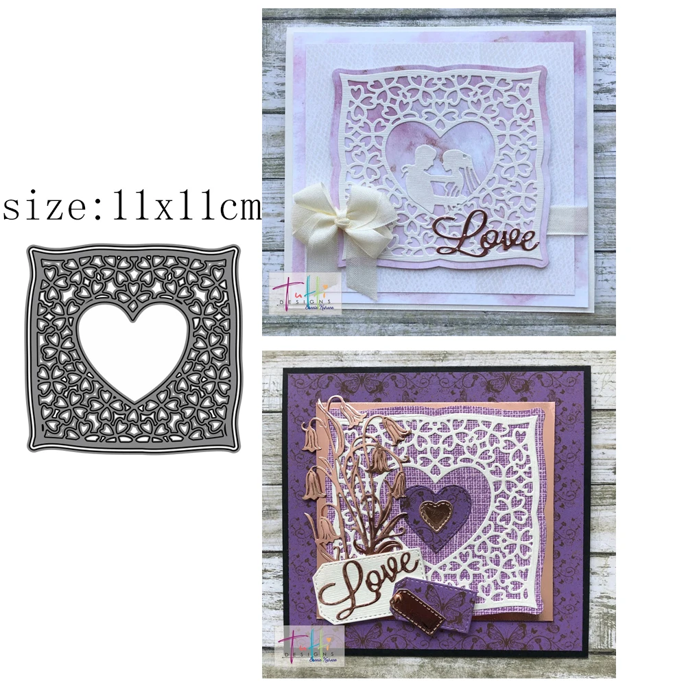 

Heart Background Metal Cutting Dies Cutting Dies Decorations Scrapbooking Paper Craft Knives Templates Blade Dies Set Hot Sale