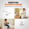 Ionic Hooded Hair Dryer with Variable Speed & Temperature Adjustment, 1875W, Sit Under Hair Dryer with Timer for Beauty Sa 5