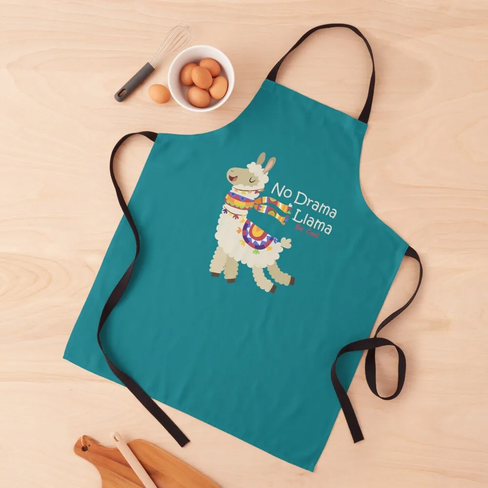 No Drama Llama Apron Apron for girl useful things for home Apron kitchen