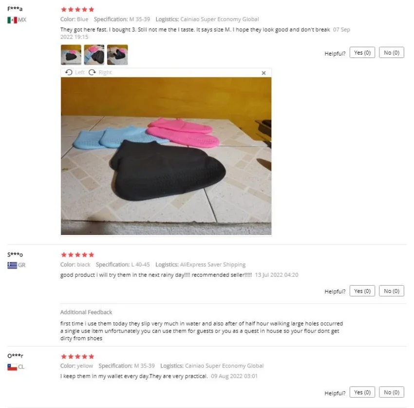 Description Picture 3 of itemSilicone WaterProof Snow Shoe Covers Reusable Rain Shoe Covers Unisex Shoes Protector Anti-slip Rain BootS Pads for Outdoor