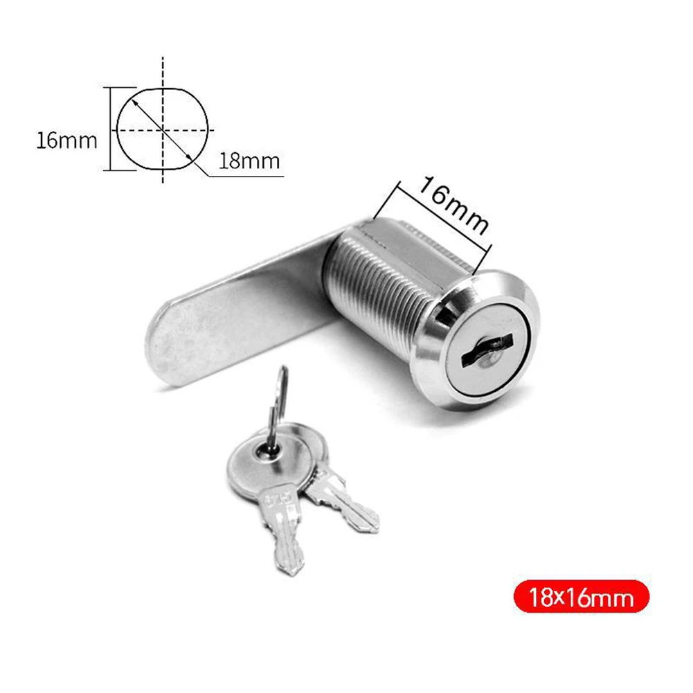 

16/20/25/30mm Cam Cylinder Locks Door Cabinet Mailbox Padlock Drawer Cupboard Box Lock With Iron Key For Furniture Hardware