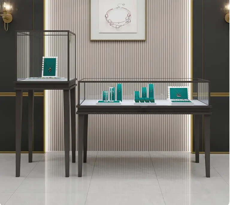 Jewelry display case spot transparent glass cabinet first ornament luxury watch counter exhibition hall display case