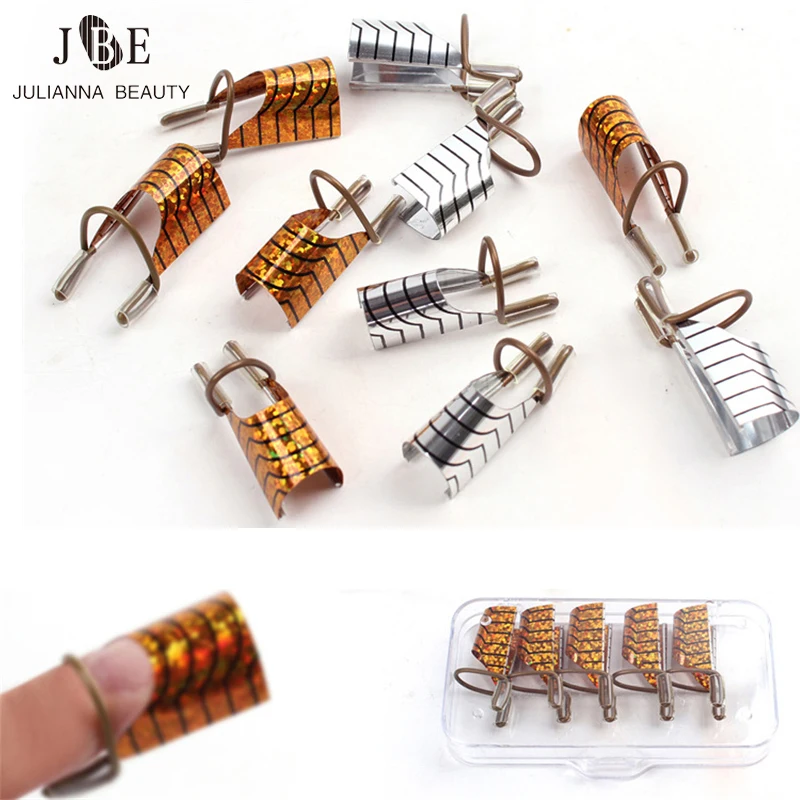 5/10Pcs Riutilizzabile Forma Di Chiodo Punta Guida Per Nail Art Forma Per Gel Uv Estensione Adesivo Costruttore Forma Guida Stencil Strumenti Per Mani