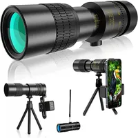 Zoom 10-300x30 Portable High Power Monocular Telescope with Tripod&Phone Holder for Bird Watching 1