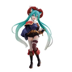 Hatsune Miku Wonderland Puss in Boots Anime Figurine - Kawaii Girl Decor Toy (No box)