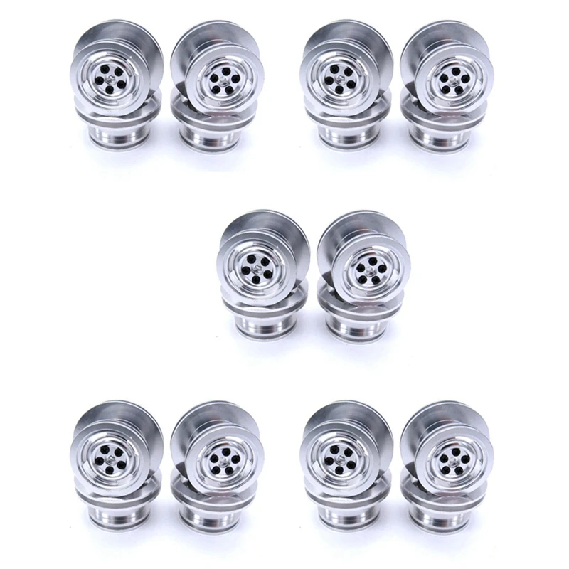 

20Pcs Rc Car Metal Wheel Hub Wheels Rim For 1/12 Mn D90 D91 D96 D99S Model Car Replacement Parts Accessories