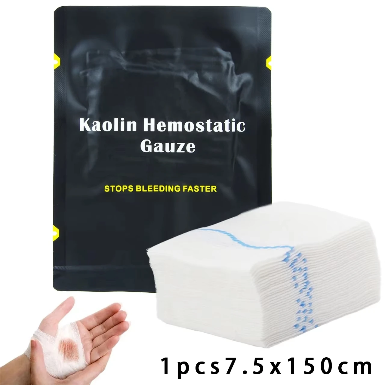 Wound bandage Tactical Emergency Wound Dressing Foldable Portable Hemostatic Gauze First Aid Kit Medical Aseptic Vacuum Seal