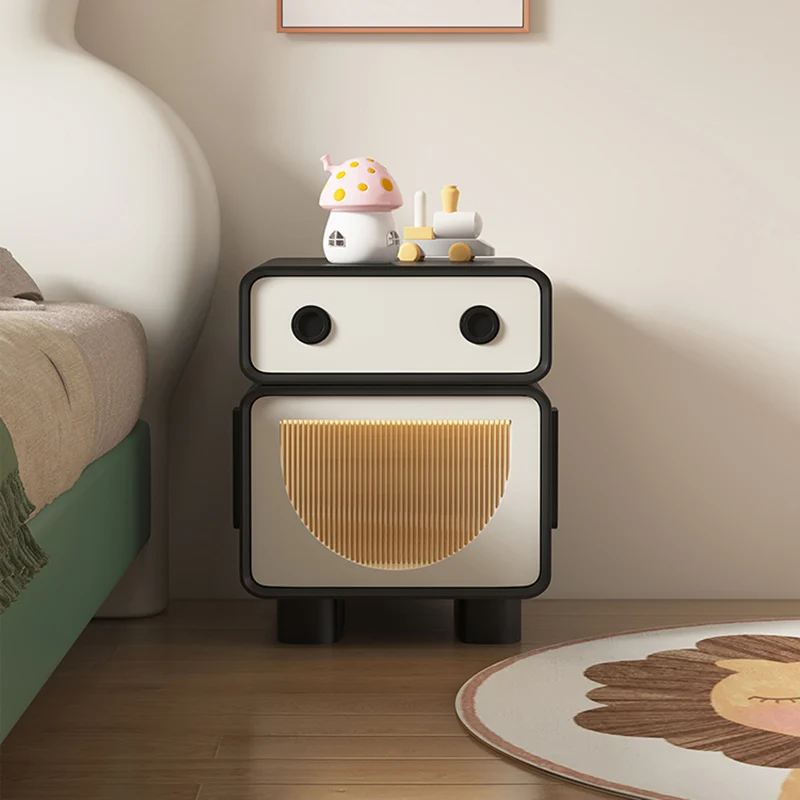 Kids Furniture Night Table Bedside Tables for Children Nightstands Cabinet Table Auxiliary White Designer Comodino Bed Room