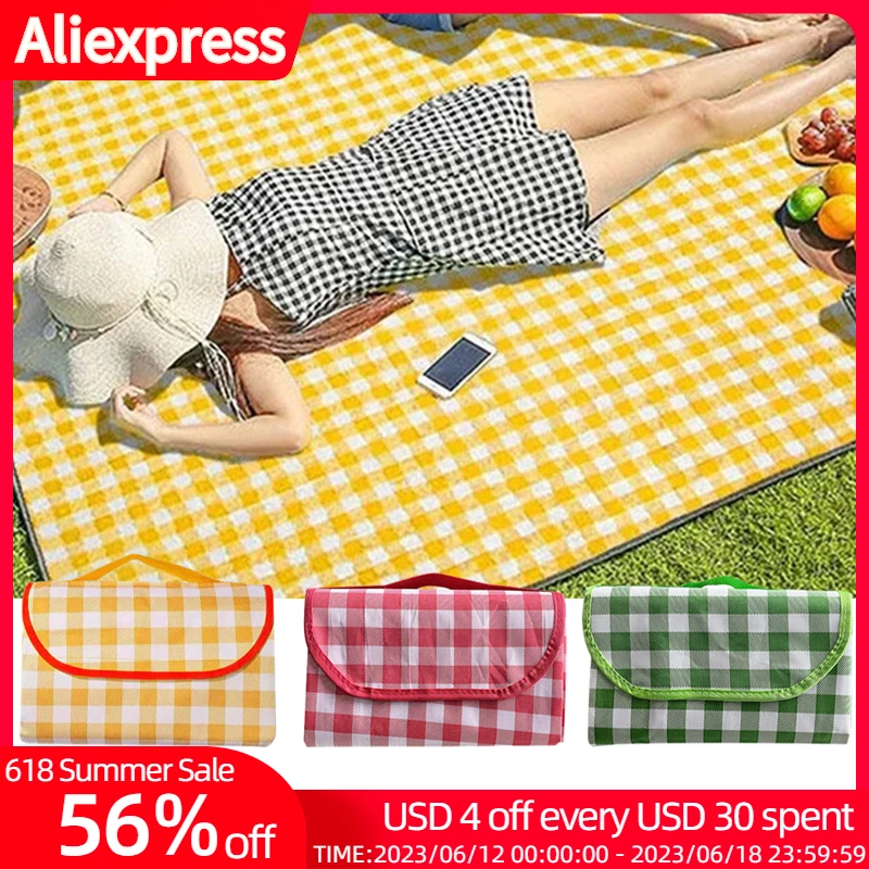Foldable Outdoor Picnic Mat Beach Pad Waterproof Oxford Cloth Picnic