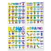 Educational Posters for Preschool Kids English Words Learning Montessori Teaching Aids Classroom Decoration A4 Charts 3
