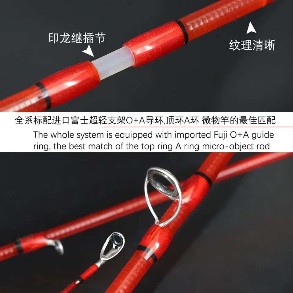 Aioushi-グラスファイバートラウトロッド,ポータブル,完全中空,マルチ