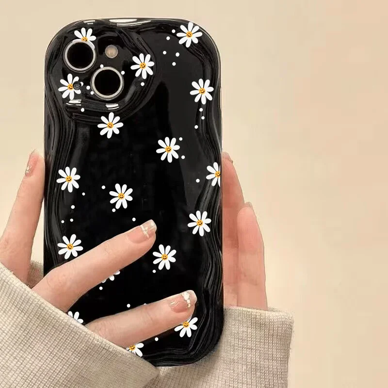 Floral Charm Bracelet Phone Case with Chain