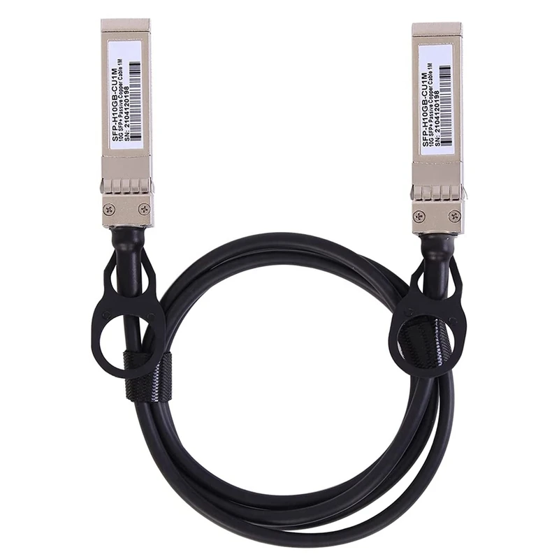 

2x10G SFP + Twinax кабель, прямой медный (DAC) 10GBASE SFP Пассивный кабель для фоторяда, Ubiquiti,D-Link(1 м)