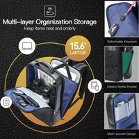 BOPAI Luxury Men Genuine Leather Backpack Business 15.6" Laptop Bags Male Travel Cowhide Backpack USB Large Capacity Backpacks 2