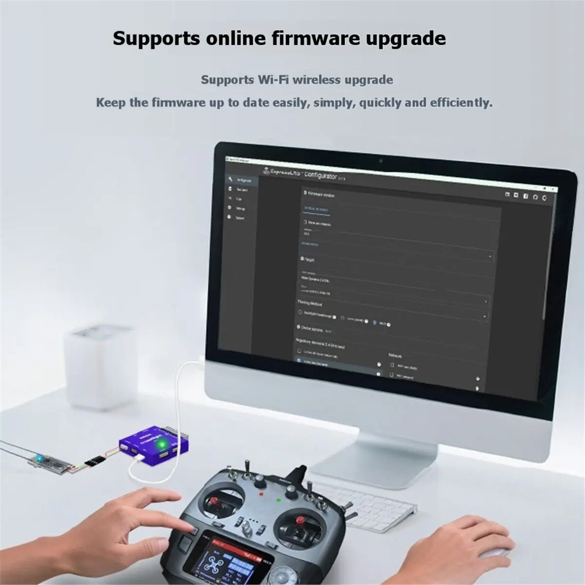 A23G ER16 ELRS 2.4G 수신기 V3.3 16채널 듀얼 안테나 VRX ExpressLRS 2.4G V3.3 FPV 장거리 RC 드론용