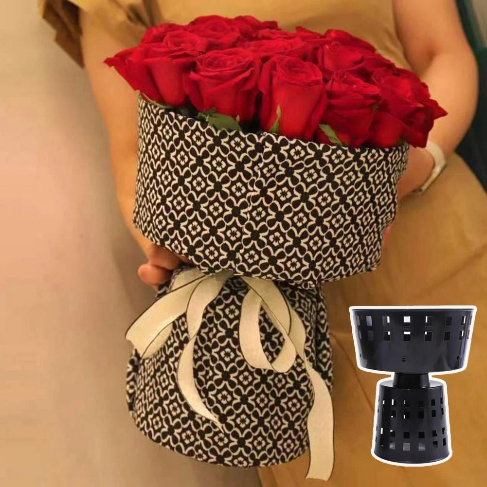 DIY Plastic Flower Holder Flower Bouquet Packaging Material Versatile