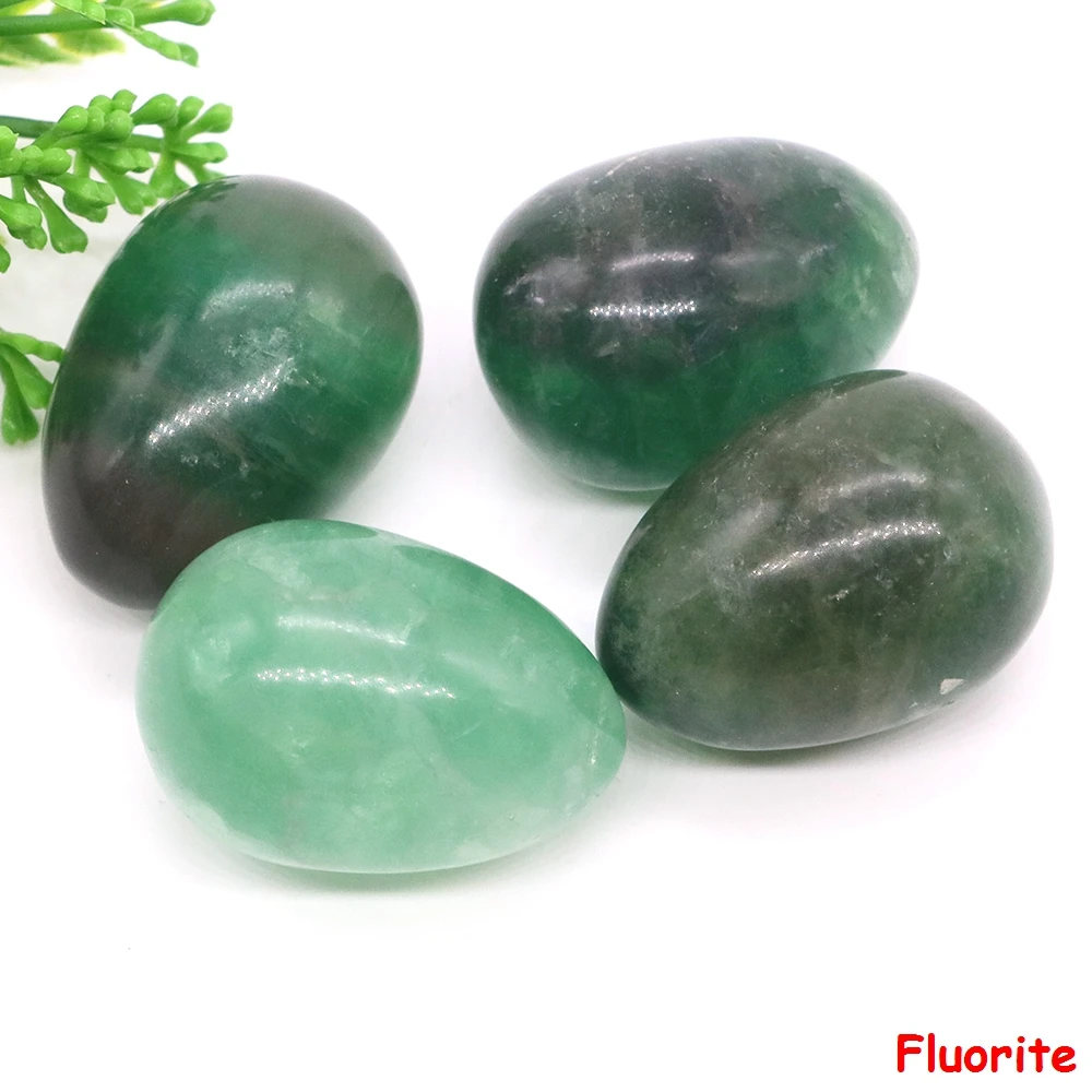 Description Picture 6 of item22x30mm Egg Crafts Natural Stone Healing Crystal Amethyst Quartz Massage Gem Energy Mineral Specimen Jewelry DIY Home Decoration