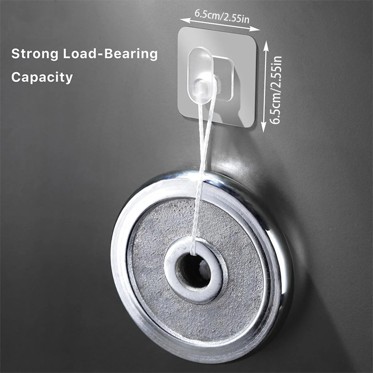 10Pcs Self-Adhesive Strong Hooks Bathroom Towel Clothes Transparent Sticky Hooks Key Holder Multi-Purpose Kitchen Wall Organizer