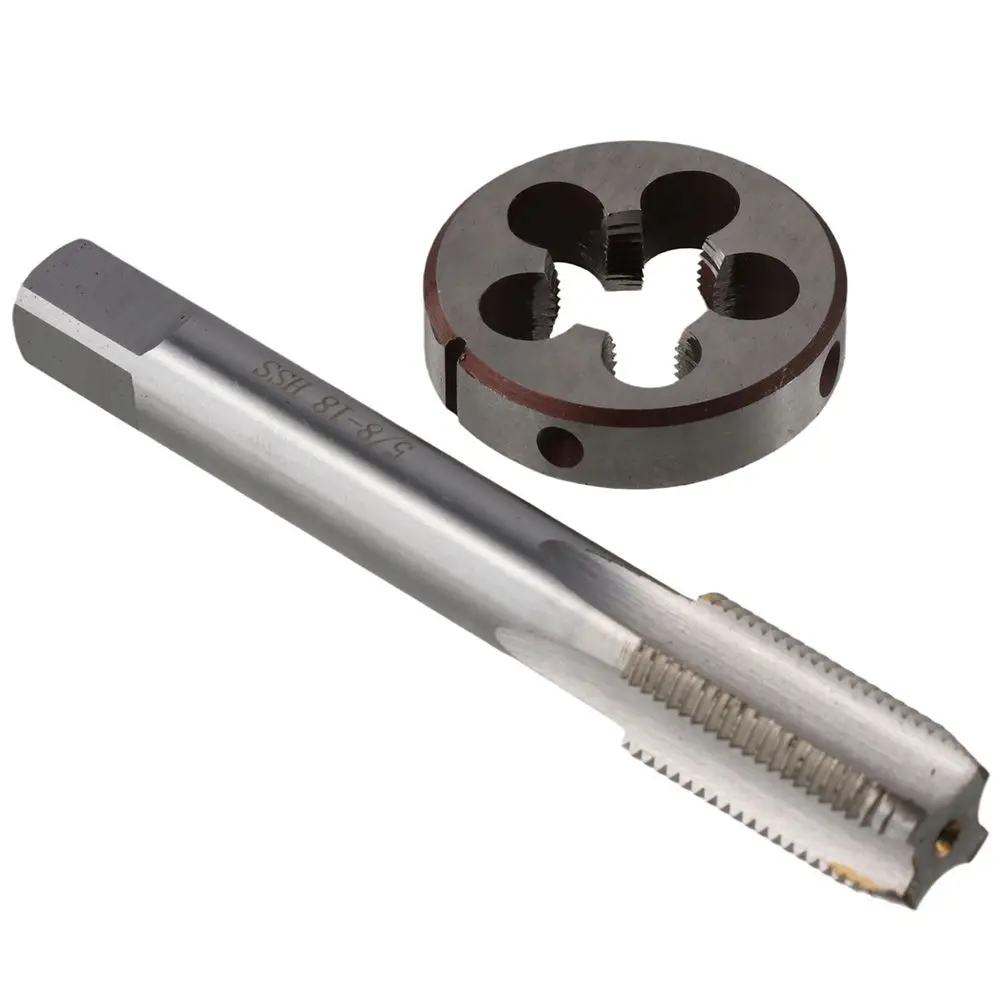 

HSS Hand Threading Tool High-quality UNEF Silver Metric Tap Round Thread Die Right Hand Tap Screw Thread Die Metal Working