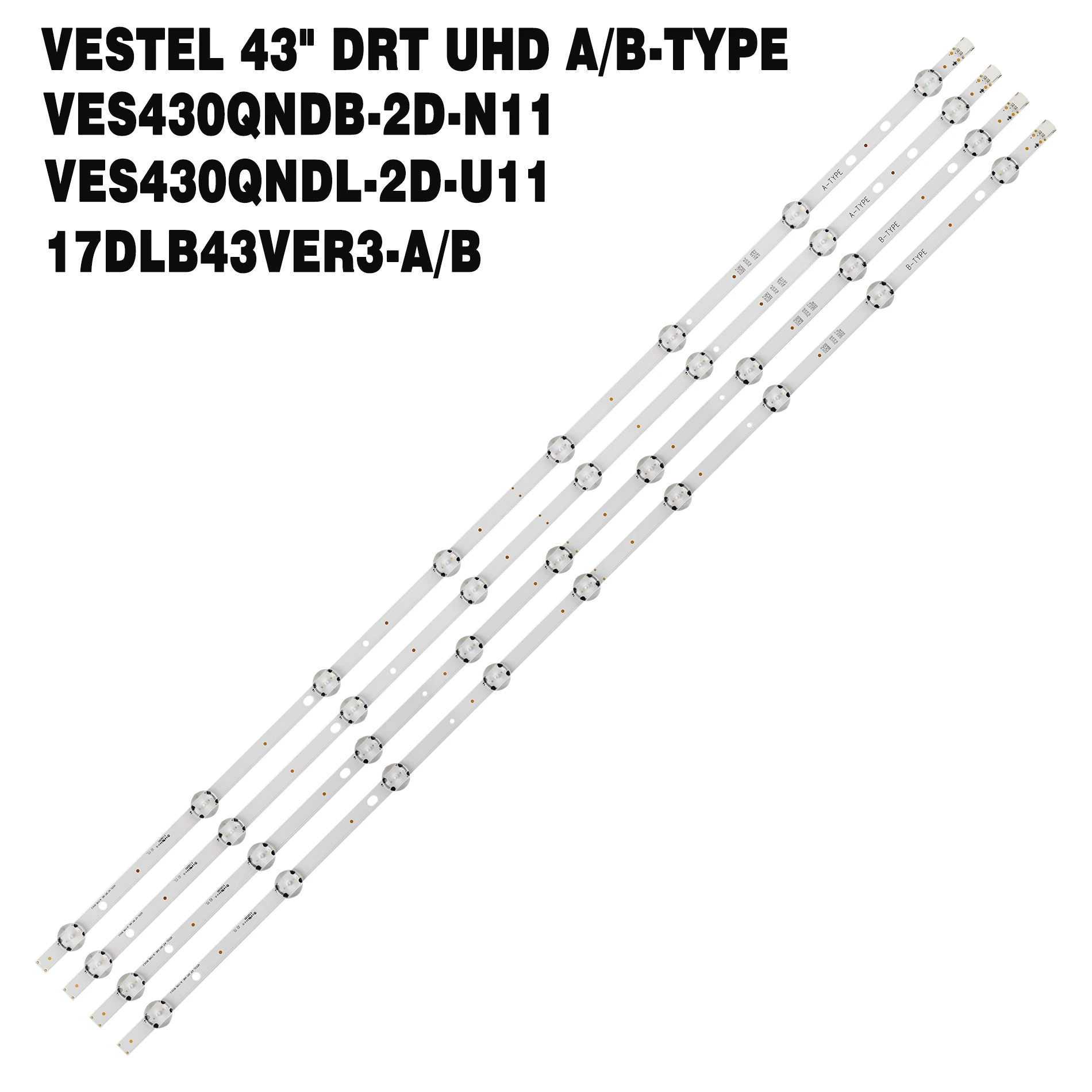 Barra de Tira de Luz de Fundo Led para Toshiba tv 43 Lt43c870 43u6863db 17dlb43ver3-b a Lux0143004 01 Lt-43c862 Lâmpada