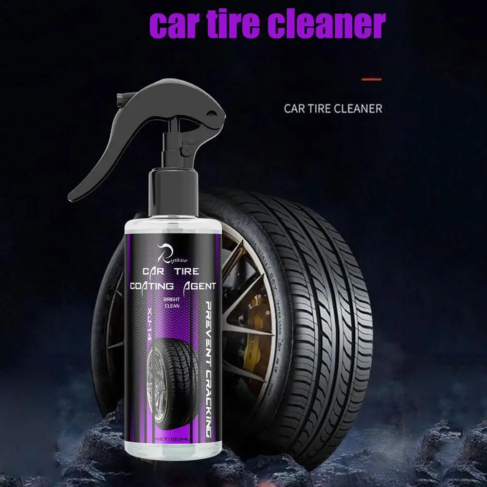 

Car Tire Shine Coating Tyre Gloss Plastic Rubber Wheel Restorer Agent Spray Polishing Brightener Auto Car Detailing