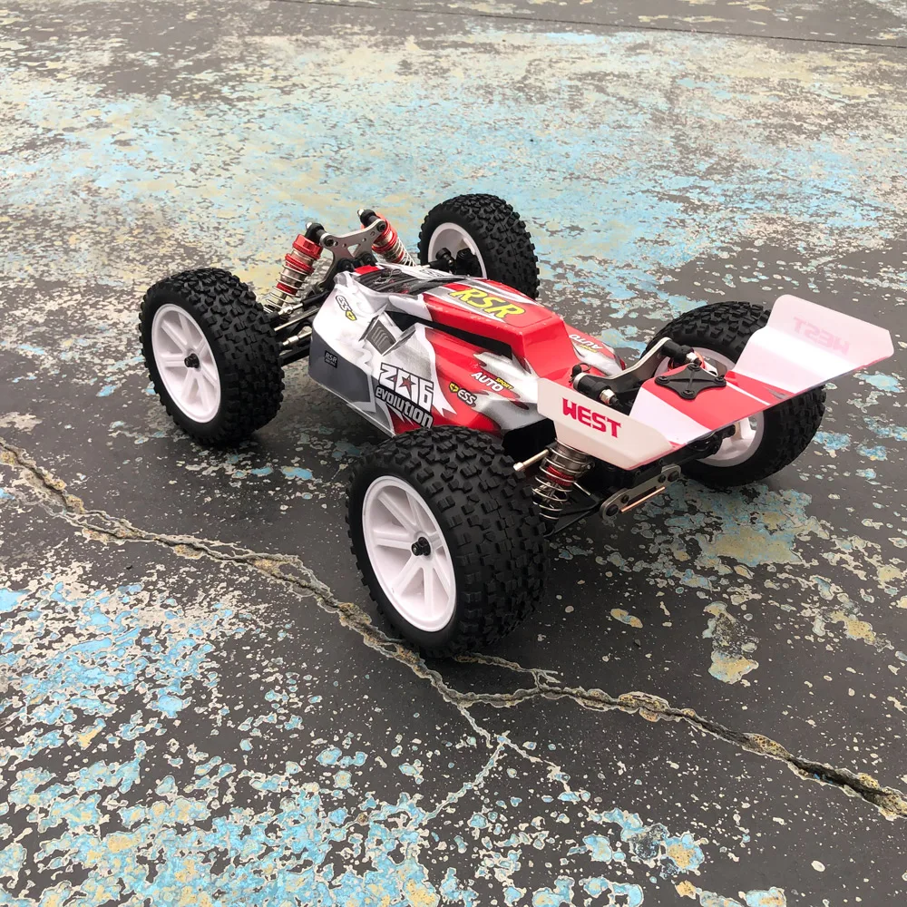 Juego De 4 Ruedas Y Neumáticos Para Coche RC 1/14 - Compatible Con Wltoys 144001, 144010 Y Otros, Color Rojo