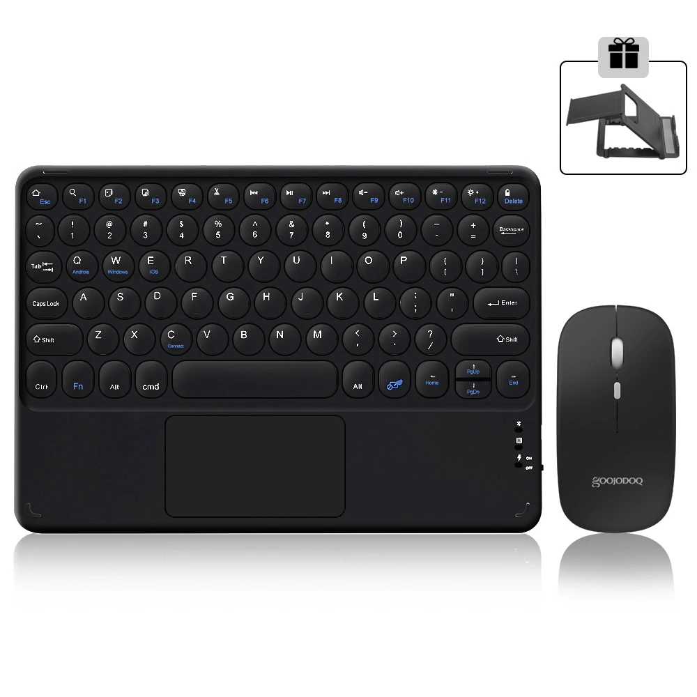 For iPad Keyboard and Mouse Combo, Wireless Bluetooth Keyboard Teclado