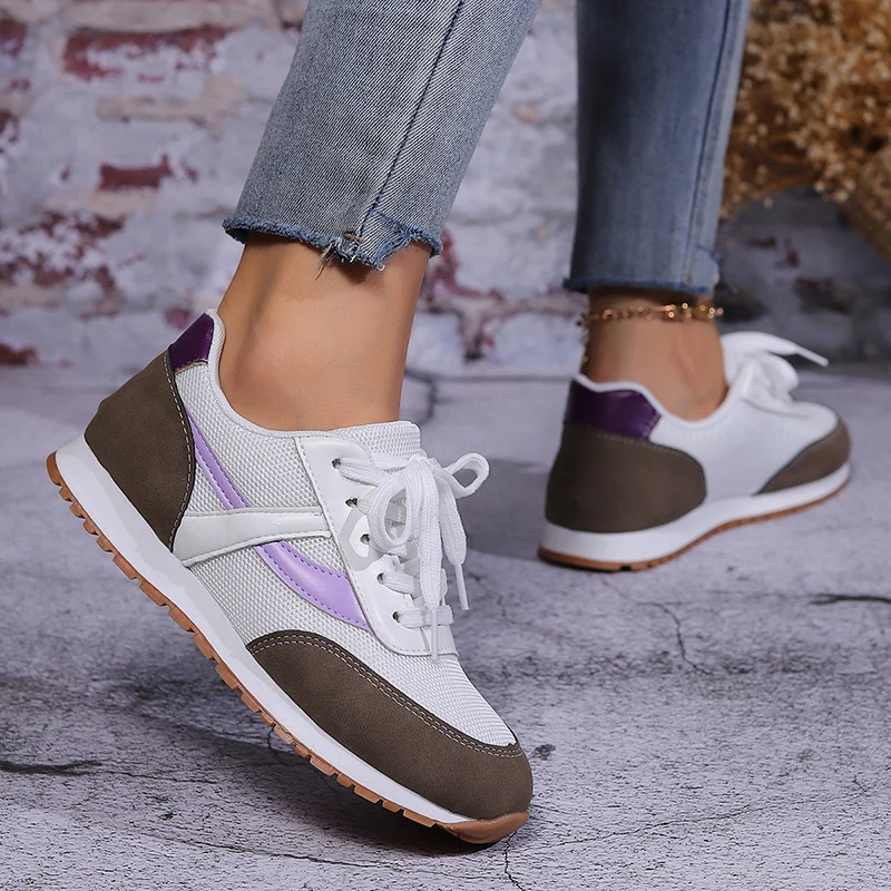 Fashion Mixed Color Running Shoes for Women Breathable Mesh Casual Sneakers Woman 2025 Spring Lightweight Comfort Walking Shoes 6