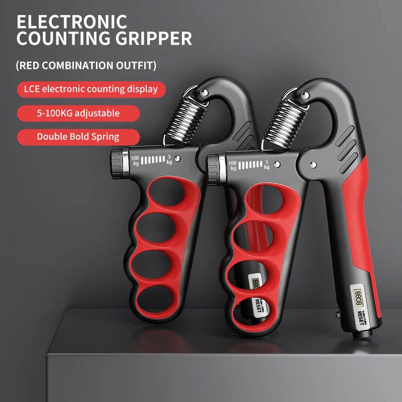 Adjustable 5-100KG electronic mechanical counting gym hand gripper men and women muscle training fitness exercise hand grip