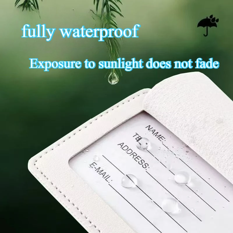 맞춤형 가죽 수하물 태그, 여행용 수하물 태그, 맞춤형 DIY 디자인, 연예인 지원 로고, 걸이 액세서리