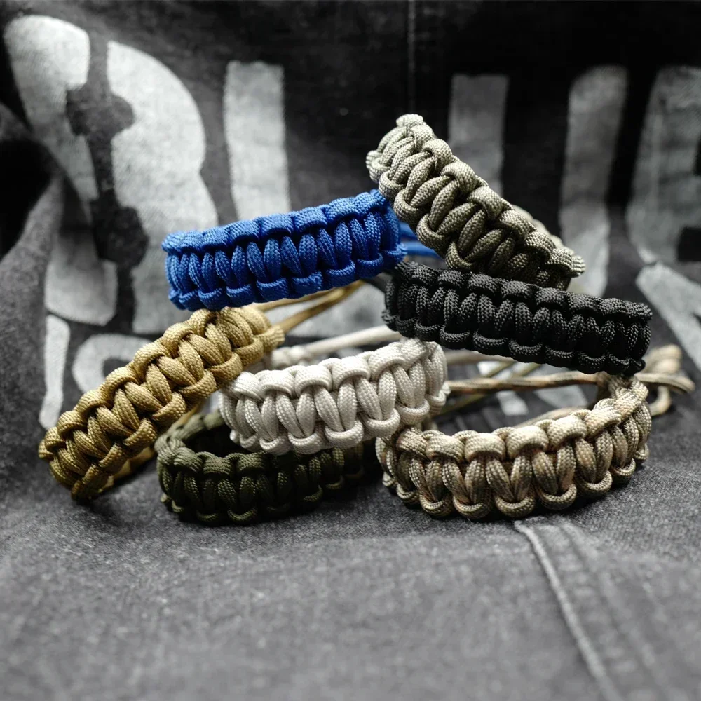 Paracord Bracelet Adjustable Survival Emergency 550 Paracord Bracelet Parachute Cord Bracelet For Camping Hiking Outdoor
