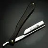4pcs/set Classic S45C Carbon Steel Straight Edge Salon Barber Shaving Razor Shaver Ebony Handle SHAVING RAZOR Barber Tools G0307 6