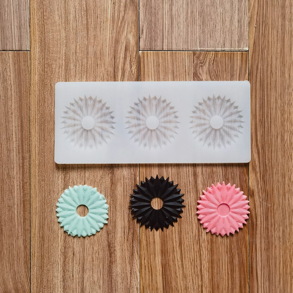 

3-pack ice flower flip candy chocolate silicone mold DIY candy pudding dessert mold cake decoration plugin kitchen baking utensi