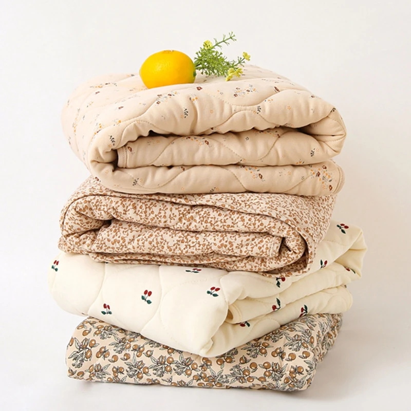 1 Pc Baby Blanket Warm Swaddling Wrap Winter Autumn Newborn Quilt Toddler Cartoon Printed Nap Blanket Infant Bedding Shower Gift