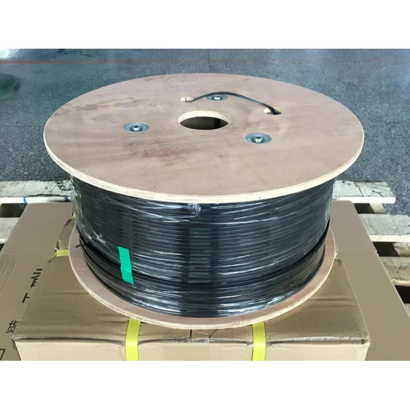Outdoor Fiber Optic Drop Cable Fiber Patch Cord jumper 1 /2 /4 Cores 3 Steel Single Mode without Connector 50m fiber optic cable