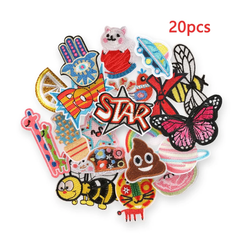 10 toppe ricamate a forma di farfalla, termoadesive per abbigliamento da bambino, jeans, giacche, vestiti, cappelli, borse