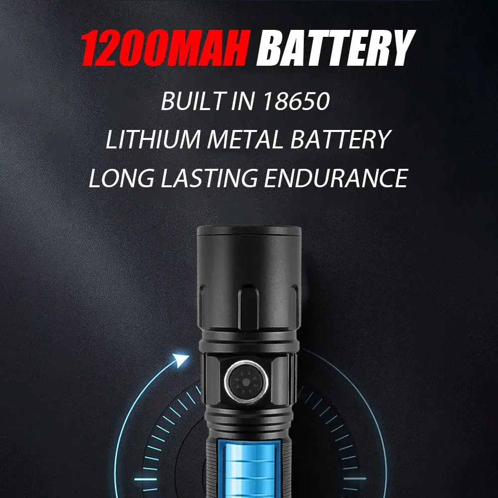  EDC LED , USB   ġ, 18650  ͸, ߿ ķ  , 1100LM